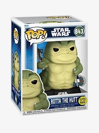 Funko Pop! Star Wars The Mandalorian and Grogu Rotta the Hutt Glow-in-the-Dark Vinyl Bobblehead