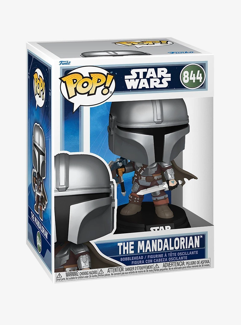 Funko Pop! Star Wars The Mandalorian and Grogu The Mandalorian Vinyl Bobblehead