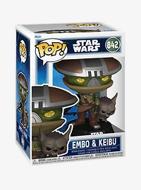 Funko Pop! Star Wars The Mandalorian and Grogu Embo & Keibu Vinyl Bobblehead
