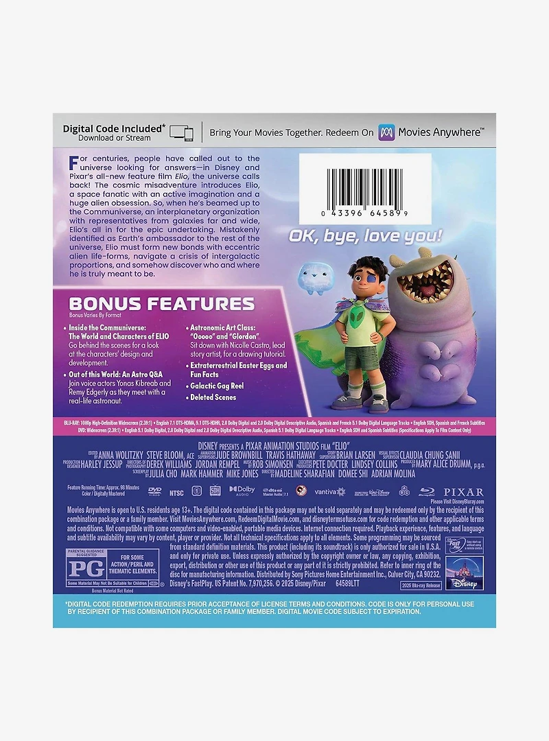 Elio Blu-Ray