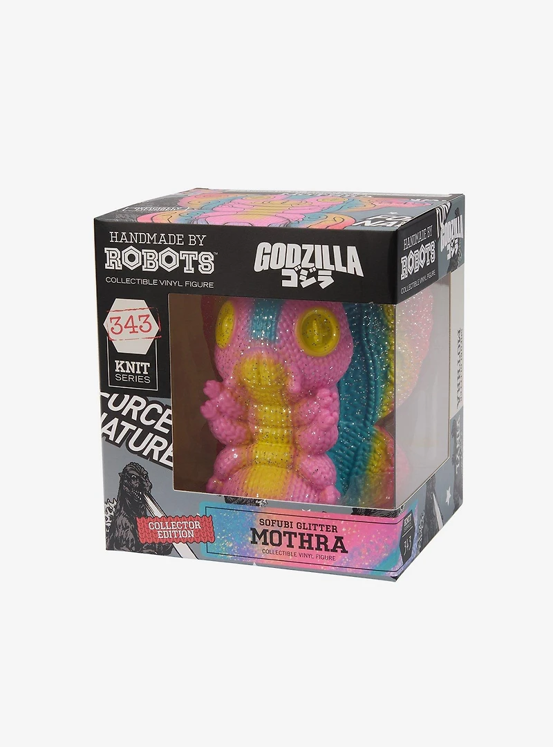 Godzilla Toho Mothra (Sofubi Spray Glitter) Handmade By Robots Vinyl Figure