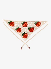 Strawberry Shortcake Strawberries Knit Bandanna Headband with Charms - BoxLunch Exclusive