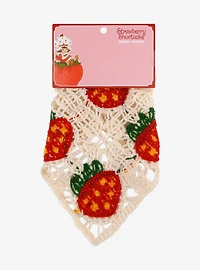 Strawberry Shortcake Strawberries Knit Bandanna Headband with Charms - BoxLunch Exclusive