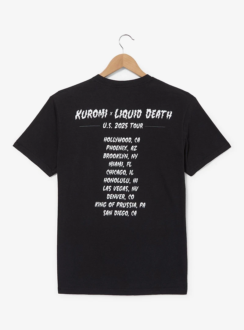 Sanrio Kuromi x Liquid Death Tonal Portrait T-Shirt - BoxLunch Exclusive