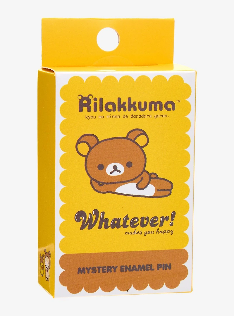 Whatever! Makes You Happy Rilakkuma Friends Blind Box Enamel Pin