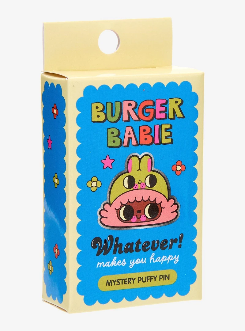 Whatever! Makes You Happy x Burger Babie Blind Box Puffy Enamel Pin