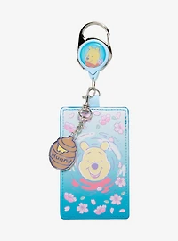 Disney Winnie The Pooh Cherry Blossom Retractable Lanyard with Charm - BoxLunch Exclusive