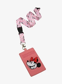 Disney Minnie Mouse Checkered Lanyard - BoxLunch Exclusive