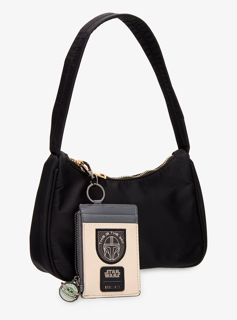 Star Wars The Mandalorian Grogu & Mandalorian Patches Cardholder — BoxLunch Exclusive