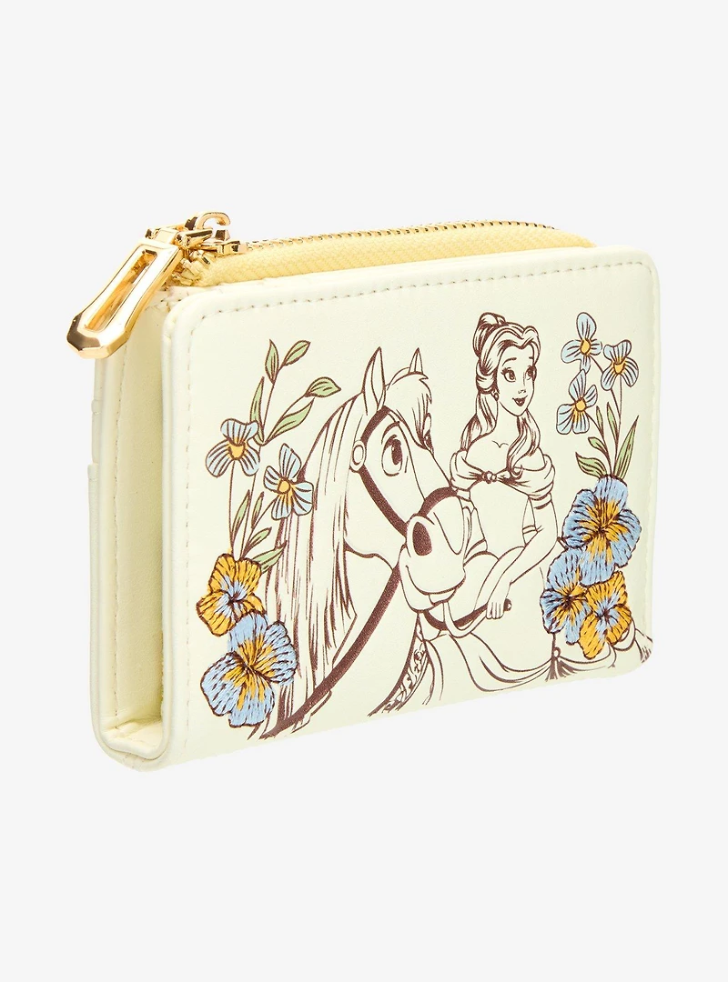 Disney Beauty and the Beast Belle & Philippe Floral Wallet - BoXLunch Exclusive