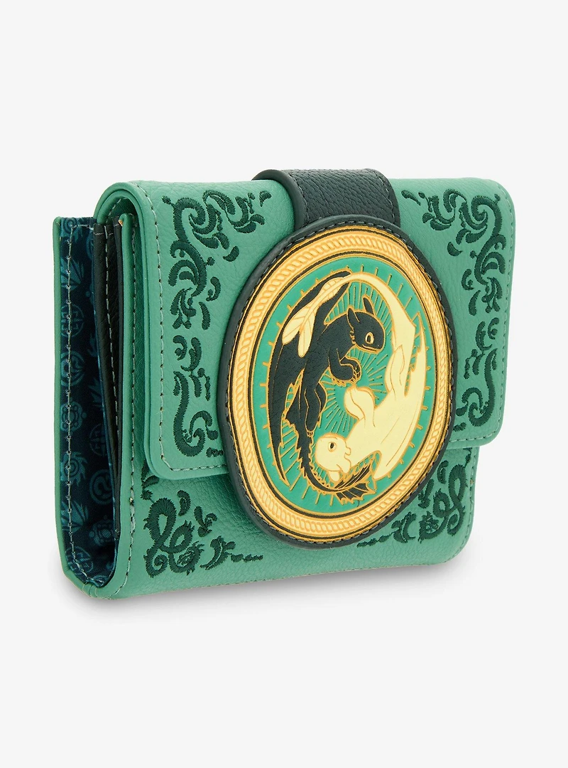 Loungefly DreamWorks How To Train Your Dragon Toothless & Light Fury Zip Wallet — BoxLunch Exclusive