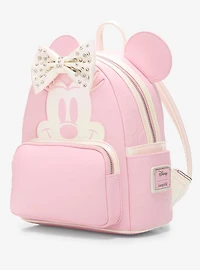Loungefly Disney Minnie Mouse Rhinestone Bow Figural Mini Backpack - BoxLunch Exclusive