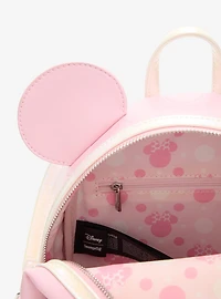 Loungefly Disney Minnie Mouse Rhinestone Bow Figural Mini Backpack - BoxLunch Exclusive