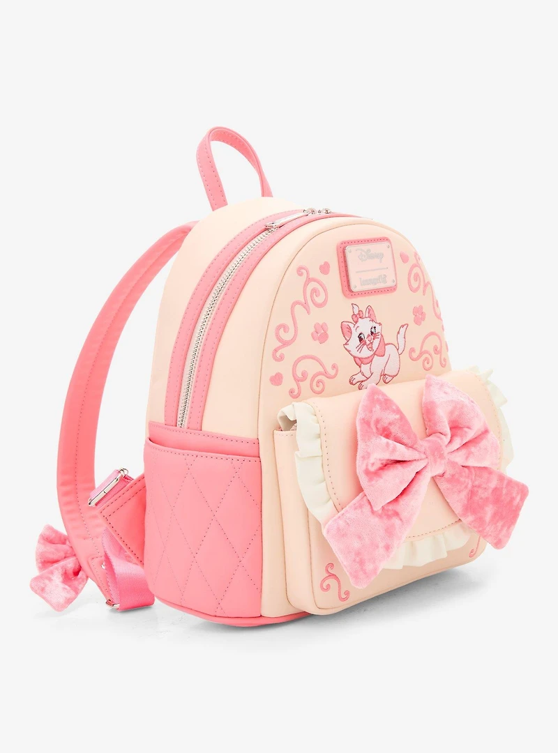 Loungefly Disney The Aristocats Marie Velvet Bow Mini Backpack - BoxLunch Exclusive