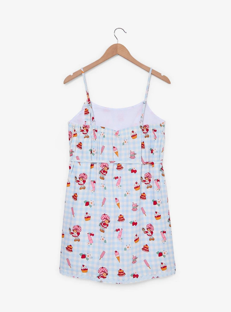 Strawberry Shortcake Desserts Allover Print Gingham Tank Dress - BoxLunch Exclusive