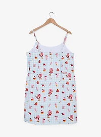 Strawberry Shortcake Desserts Allover Print Gingham Plus Tank Dress - BoxLunch Exclusive