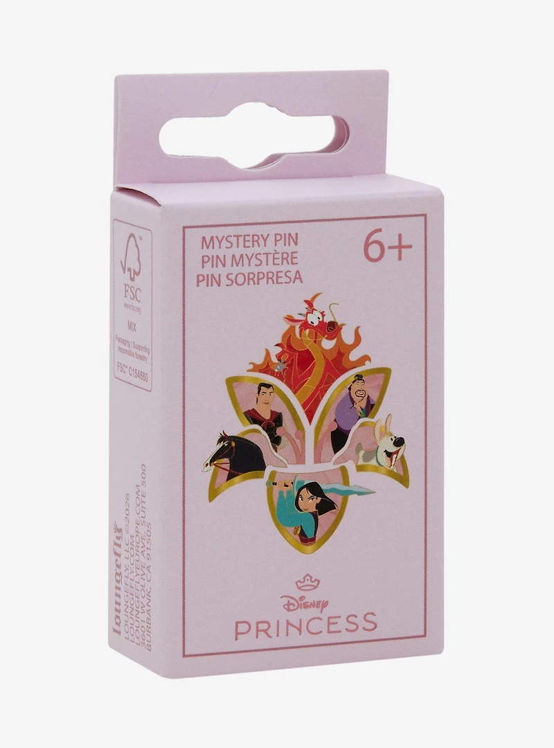 Loungefly Disney Mulan Characters Flower Puzzle Blind Box Enamel Pin - BoxLunch Exclusive