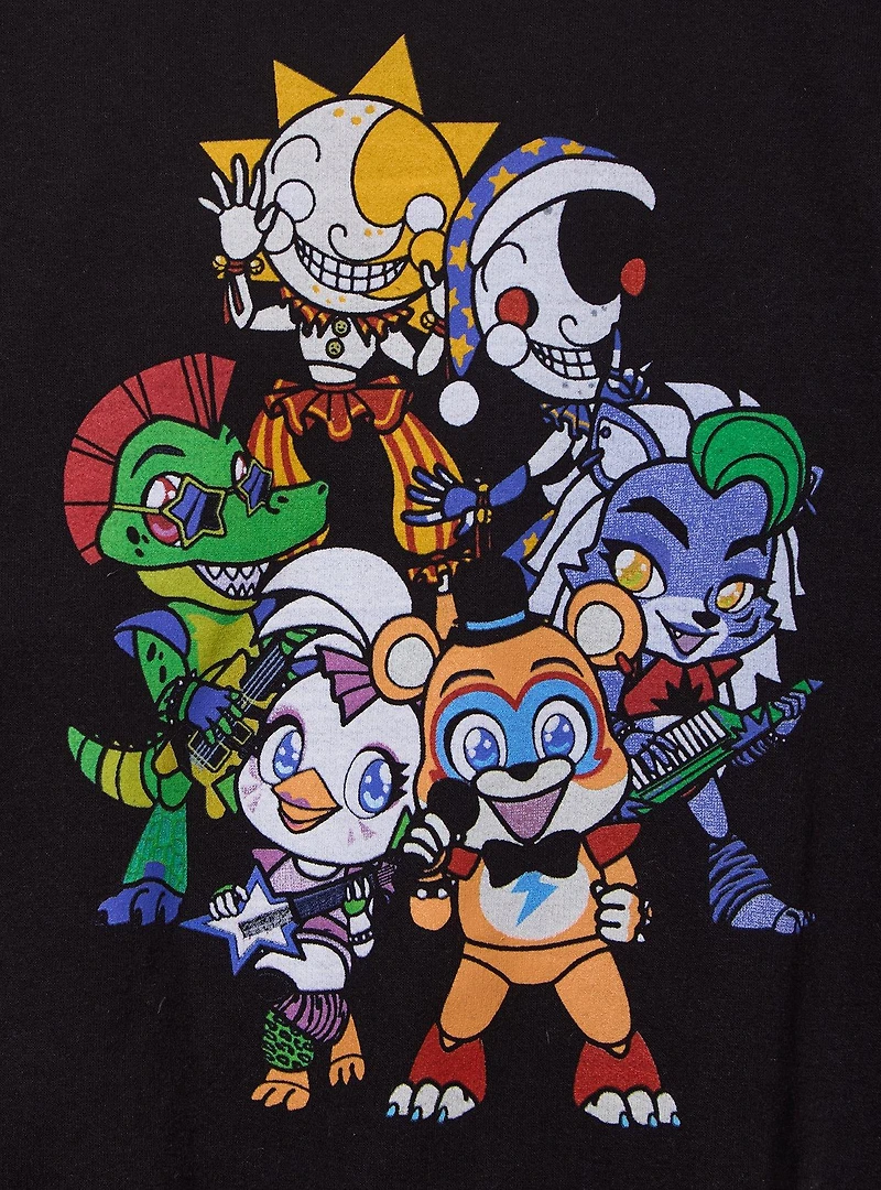 Five Nights At Freddy's: Security Breach Chibi Group Portrait Women's Crewneck - BoxLunch Exclusive