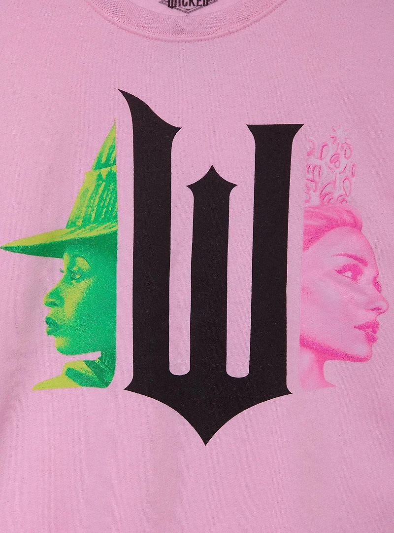Wicked Glinda & Elphaba Logo Women's Crewneck - BoxLunch Exclusive