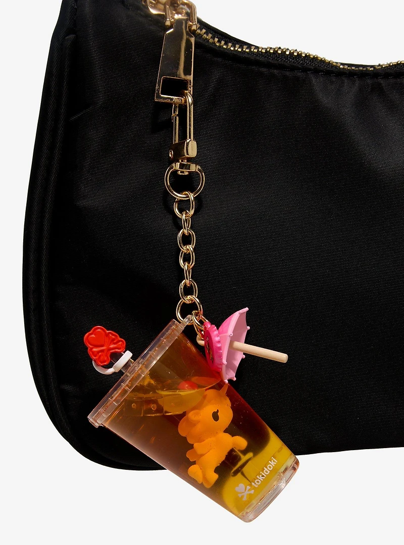tokidoki Unicorno Beverage Besties Tropical Fizz Liquid Filled Keychain