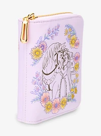 Disney Tangled Rapunzel & Maximus Floral Zip Wallet — BoxLunch Exclusive