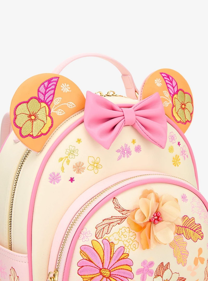 Disney Minnie Mouse Flower Magnetic Ears Mini Backpack — BoxLunch Exclusive
