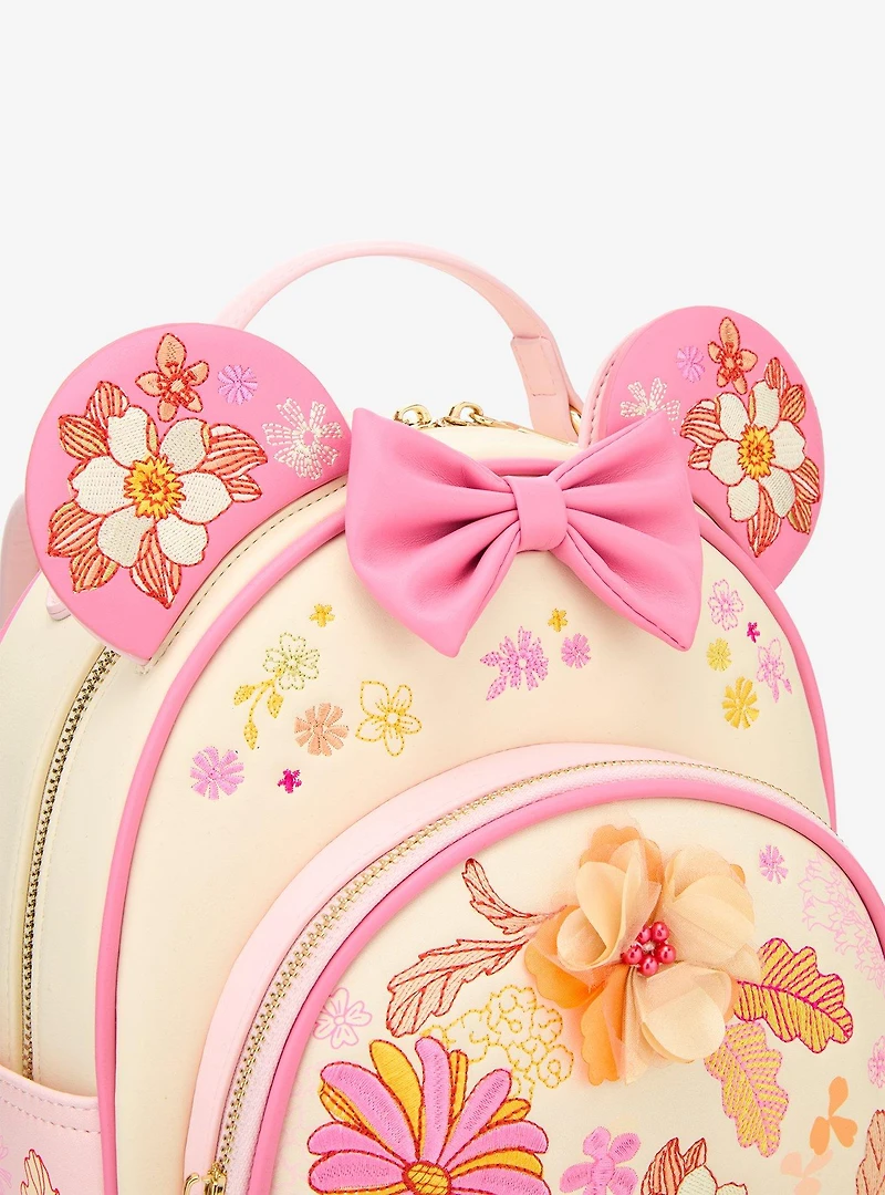 Disney Minnie Mouse Flower Magnetic Ears Mini Backpack — BoxLunch Exclusive