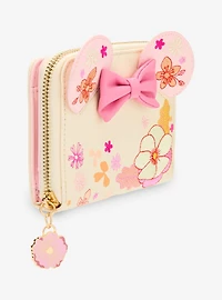 Disney Minnie Mouse Flower Zip Wallet — BoxLunch Exclusive