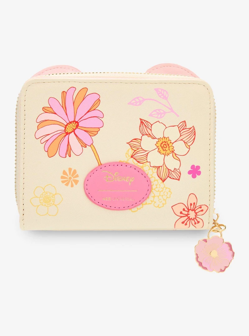 Disney Minnie Mouse Flower Zip Wallet — BoxLunch Exclusive