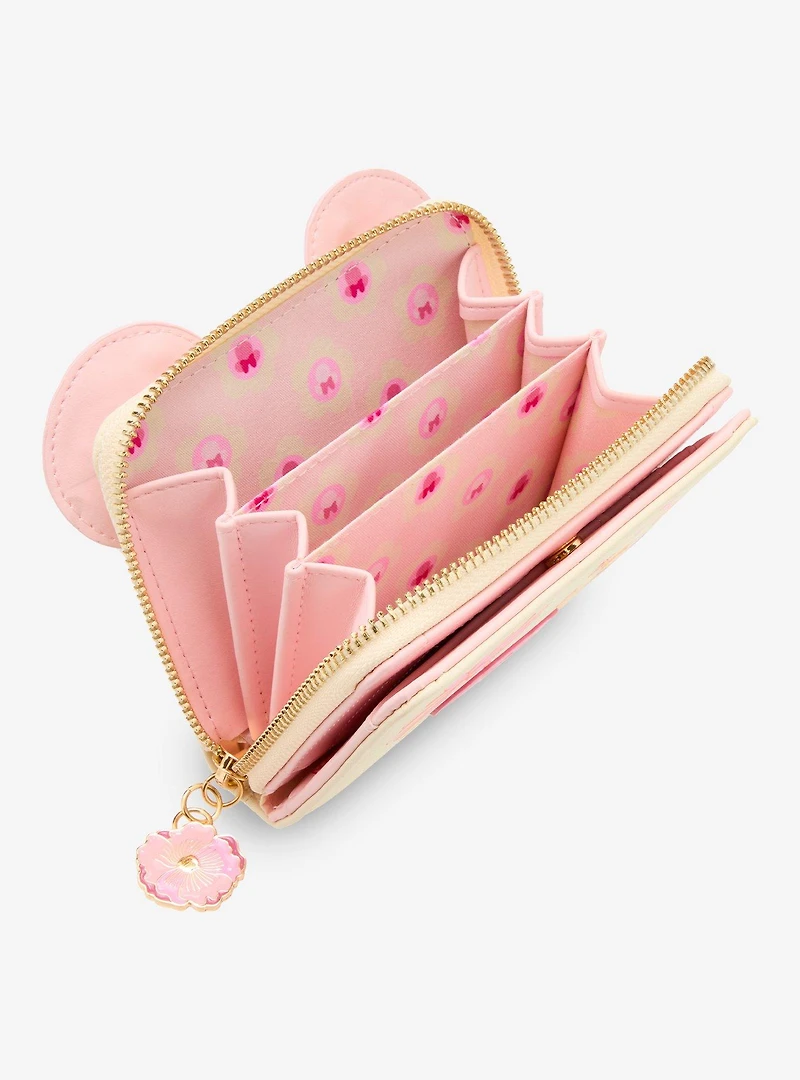 Disney Minnie Mouse Flower Zip Wallet — BoxLunch Exclusive