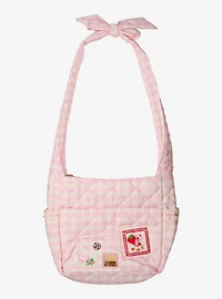 Strawberry Shortcake Pink Gingham Crossbody Bag — BoxLunch Exclusive