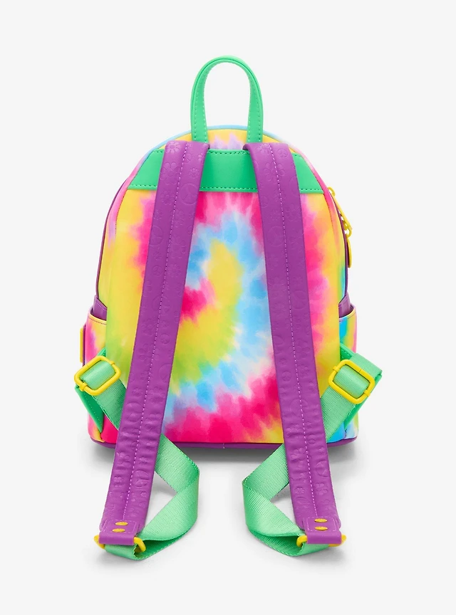 backpack laptop green pink tie die Rainbow Tie-Dye it comes with a matching lunch box and a cute bag charm keychain for an extra pop of personality Unique Tie Dye All Over