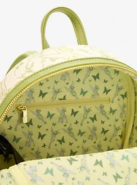 Loungefly Disney Peter Pan Tinker Bell Floral Allover Print Mini Backpack - BoxLunch Exclusive