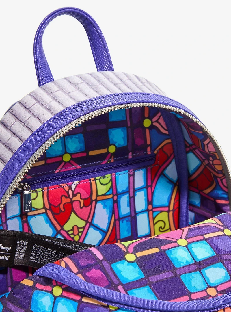 Loungefly Disney The Hunchback of Notre Dame Character Stained Glass Windows Mini Backpack - BoxLunch Exclusive