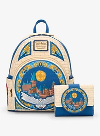 Loungefly Harry Potter Hedwig Hogwarts Stained Glass Mini Backpack — BoxLunch Exclusive