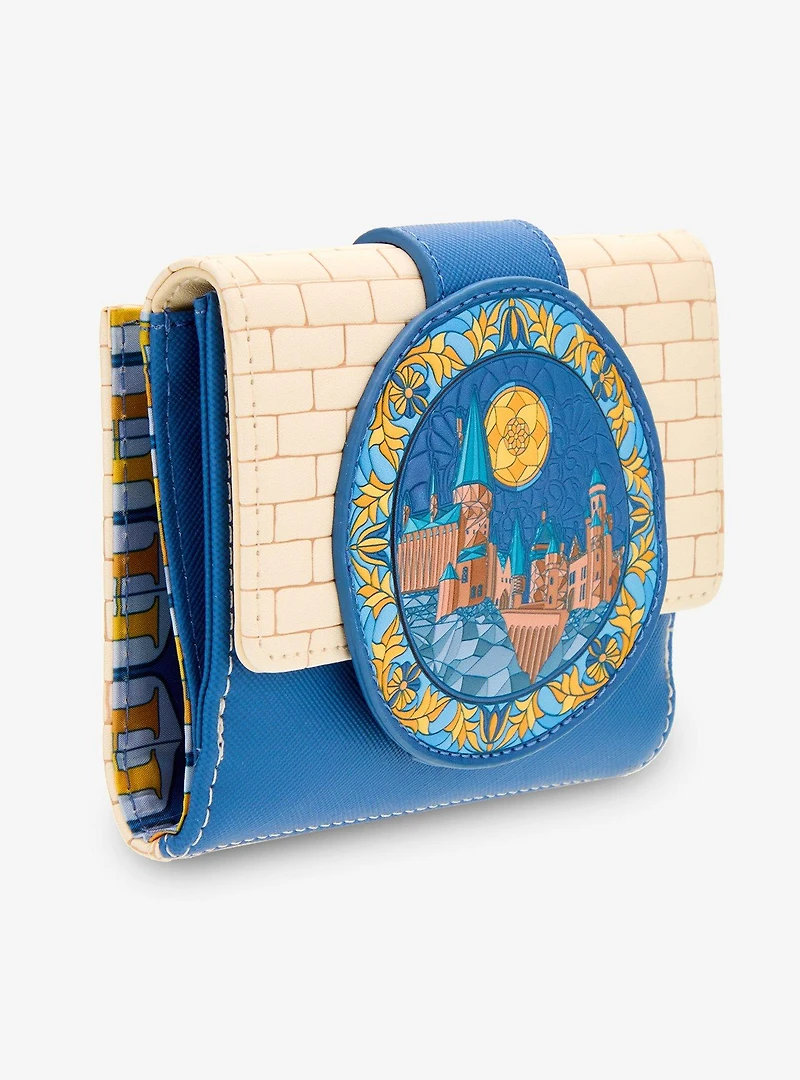 Loungefly Harry Potter Hedwig Hogwarts Stained Glass Zip Wallet — BoxLunch Exclusive