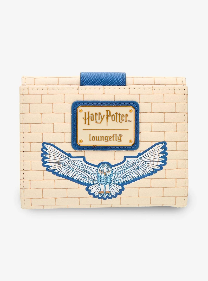 Loungefly Harry Potter Hedwig Hogwarts Stained Glass Zip Wallet — BoxLunch Exclusive