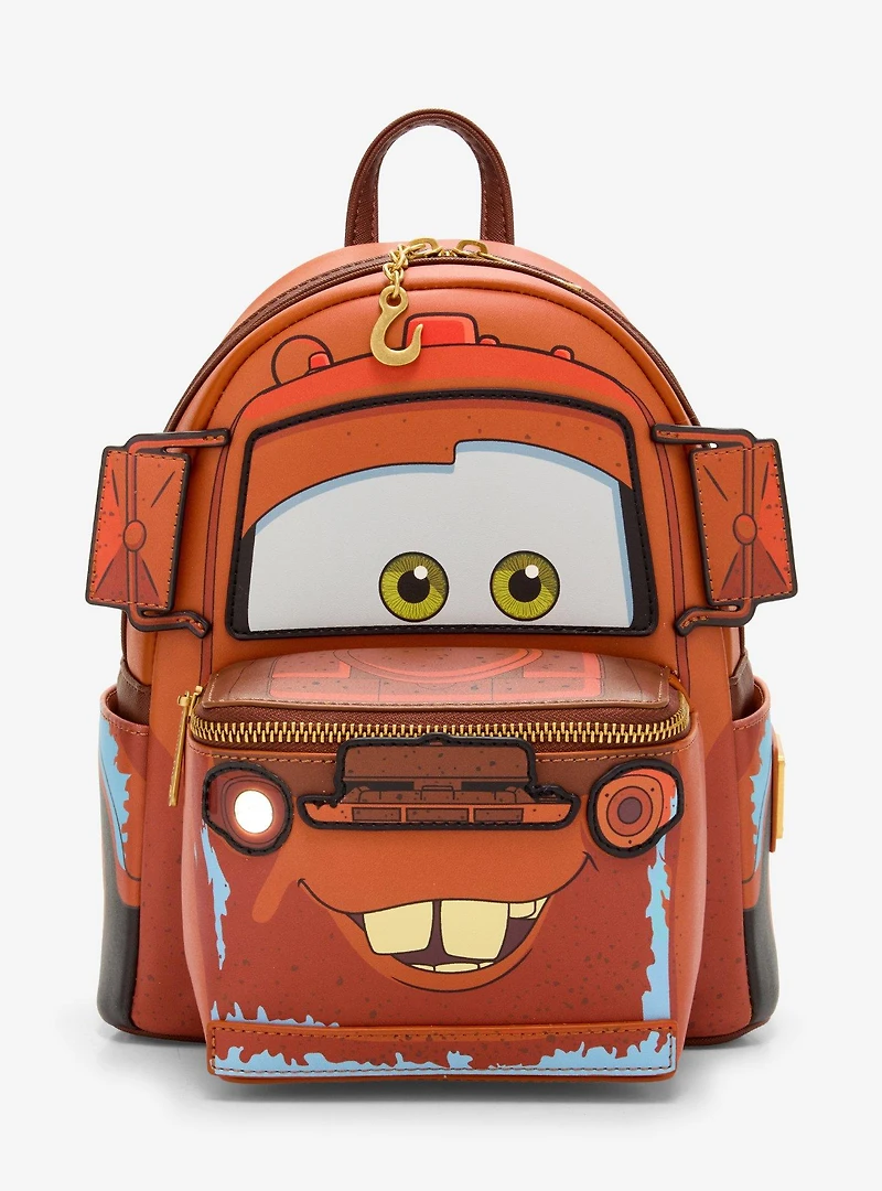 Loungefly Disney Pixar Cars Figural Mater Light-Up Mini Backpack - BoxLunch Exclusive