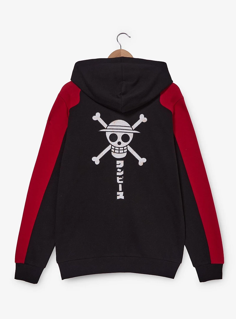 One Piece Straw Hat Crew Color Block Hoodie — BoxLunch Exclusive