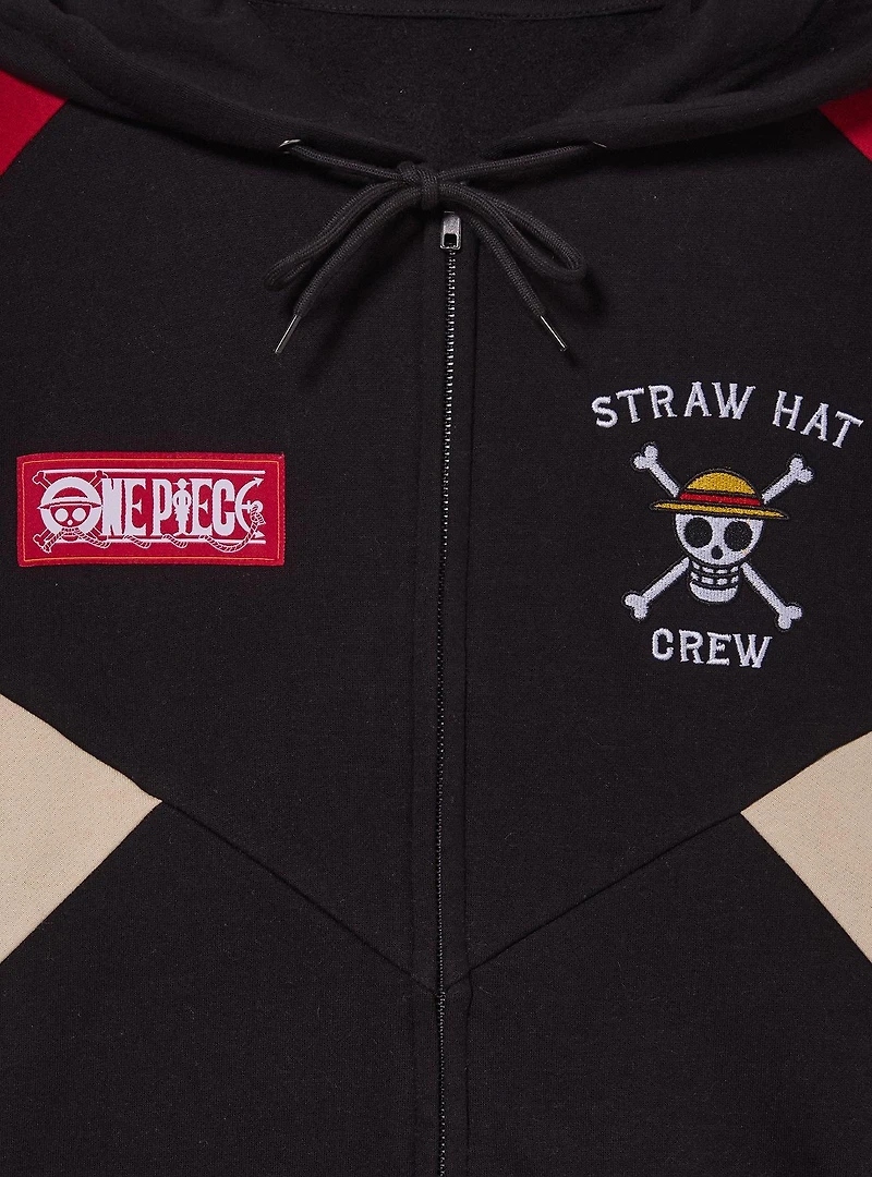 One Piece Straw Hat Crew Color Block Hoodie — BoxLunch Exclusive