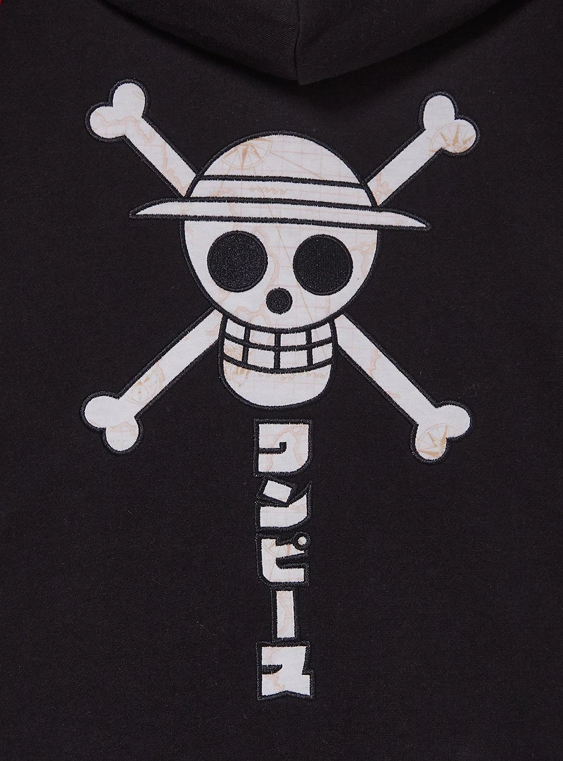 One Piece Straw Hat Crew Color Block Hoodie — BoxLunch Exclusive