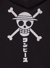 One Piece Straw Hat Crew Color Block Hoodie — BoxLunch Exclusive