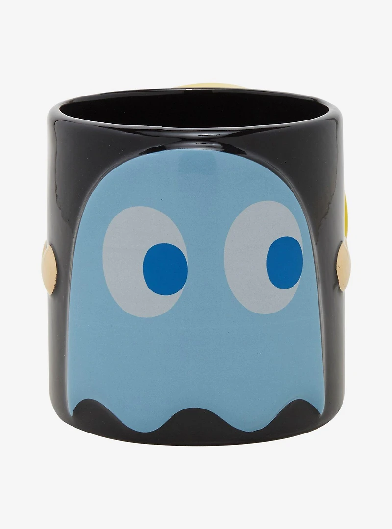 Pac-Man Figural Handle Ghost Mug