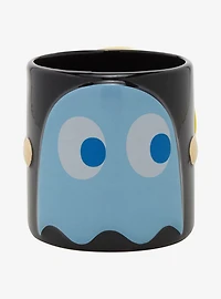 Pac-Man Figural Handle Ghost Mug