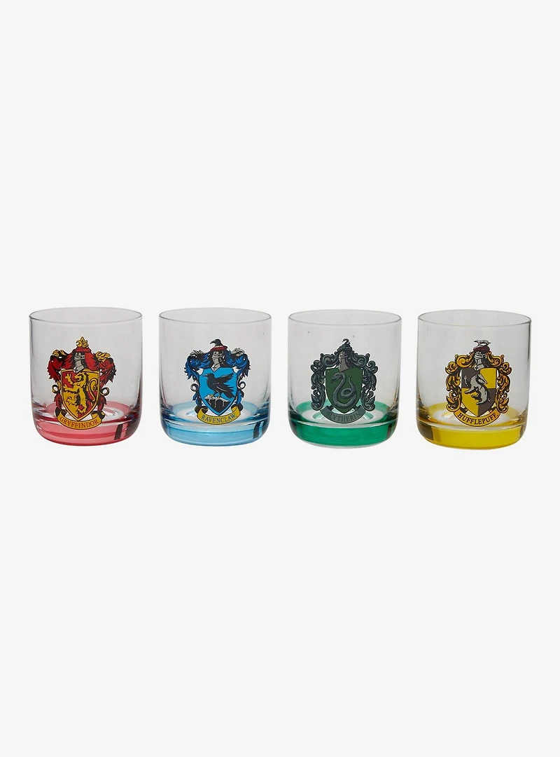 Joy Jolt Harry Potter Hogwarts Houses Short Drinking Glass Set