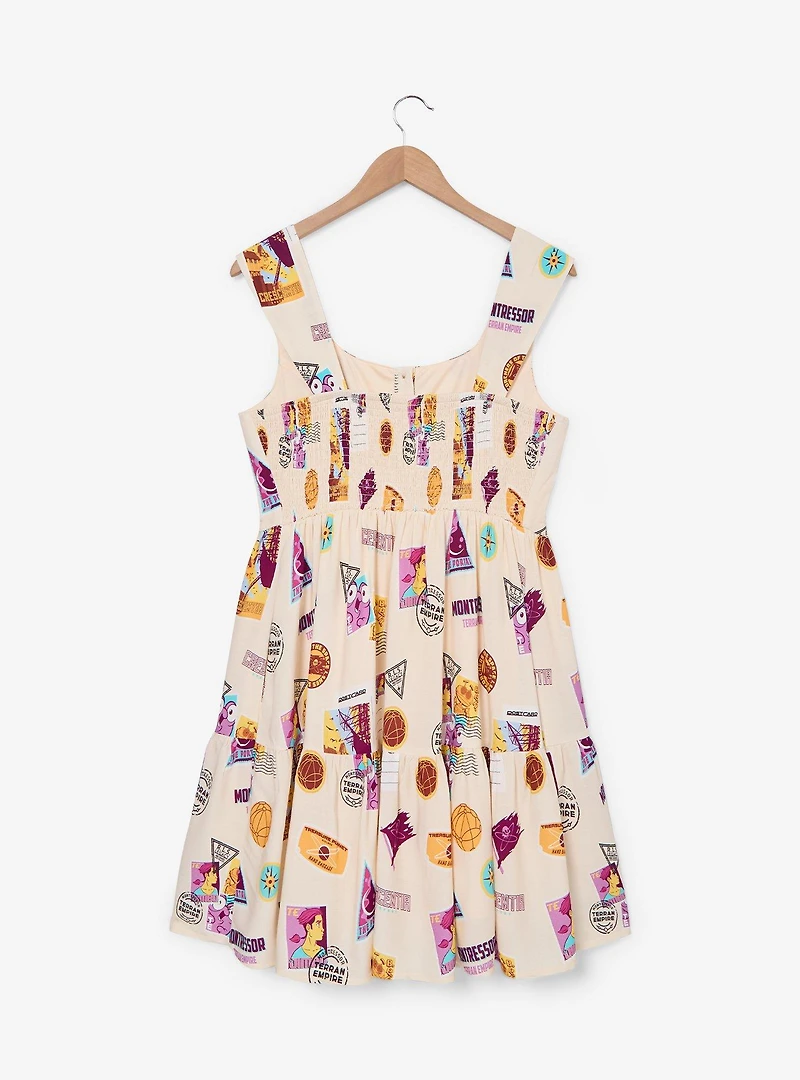 Disney Treasure Planet Stamp Portraits Allover Print Plus Tank Dress - BoxLunch Exclusive