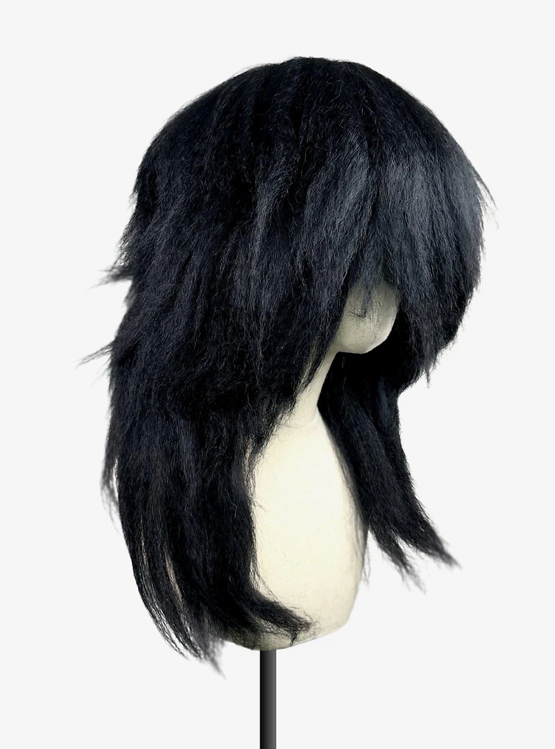 Crimped Helios Black Wig