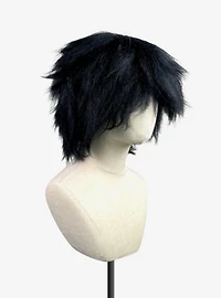 Crimped Apollo Black Wig
