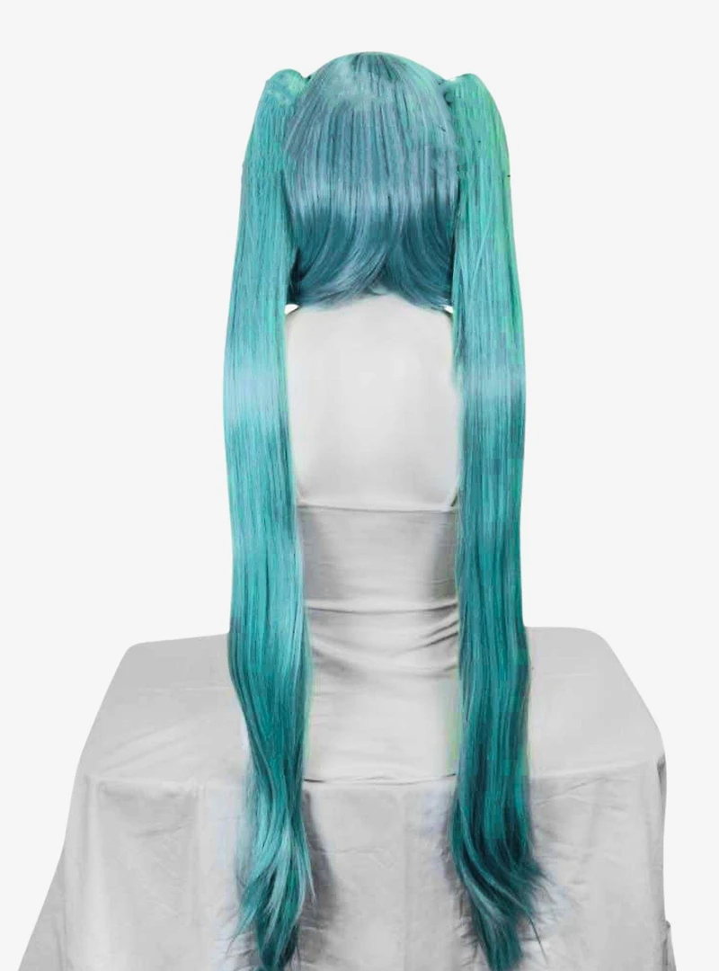 Eos Vocaloid Green Long Pigtail Wig Set
