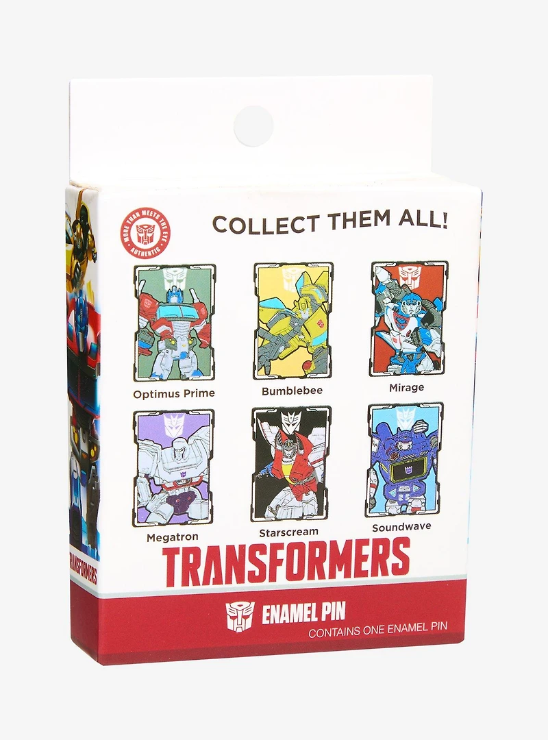 Transformers Characters Blind Box Enamel Pin - BoxLunch Exclusive